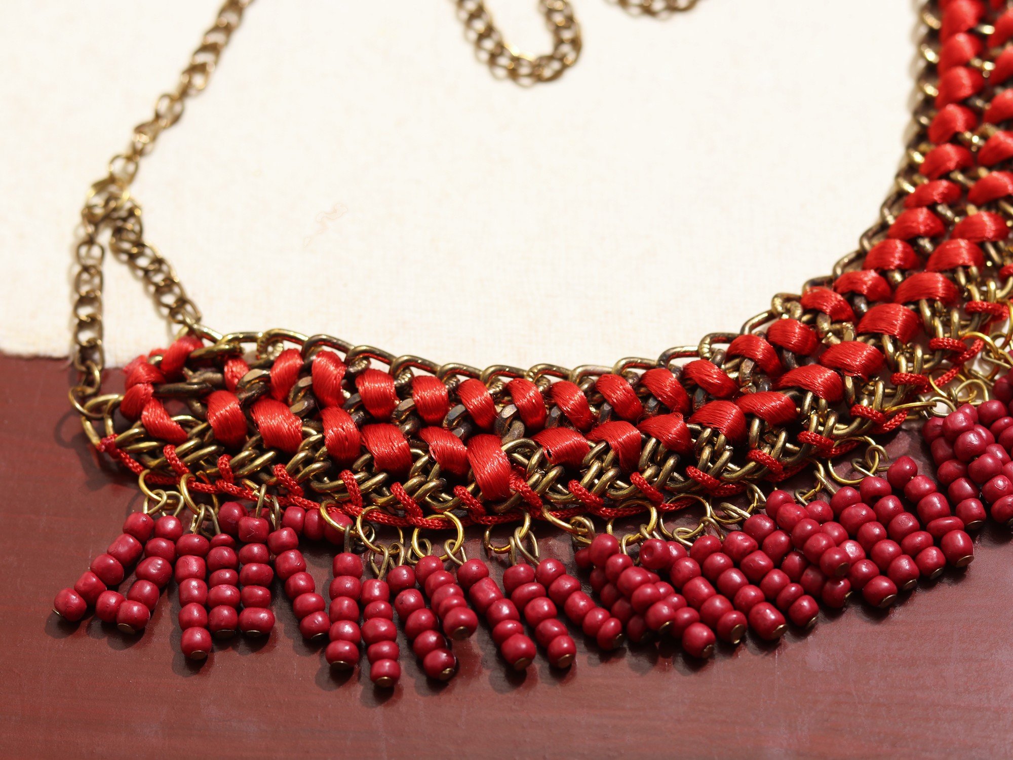 Buy Red Necklaces & Pendants for Women by Chahat Accessories Online |  Ajio.com