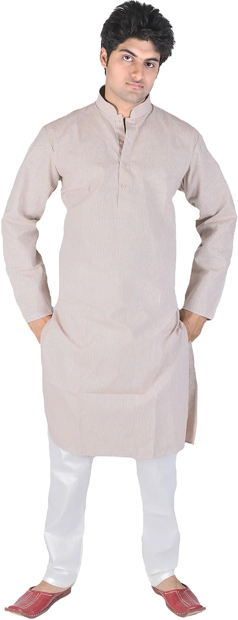 Kurta Pajama with Woven Stripes