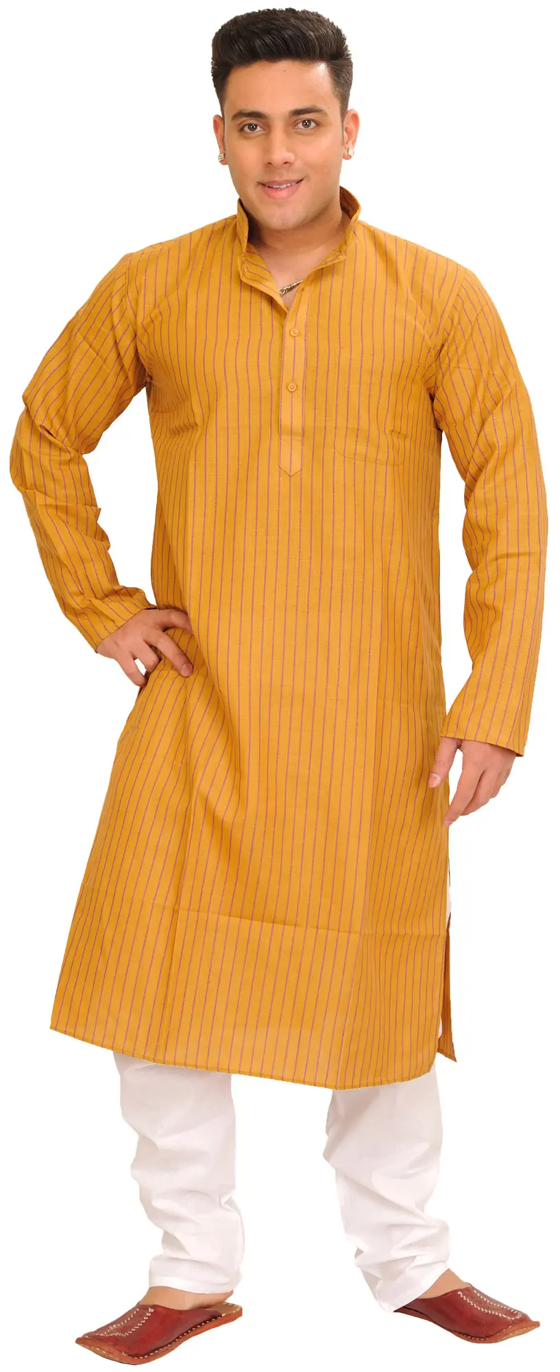 Striped Printed Casual Kurta Pajama Set