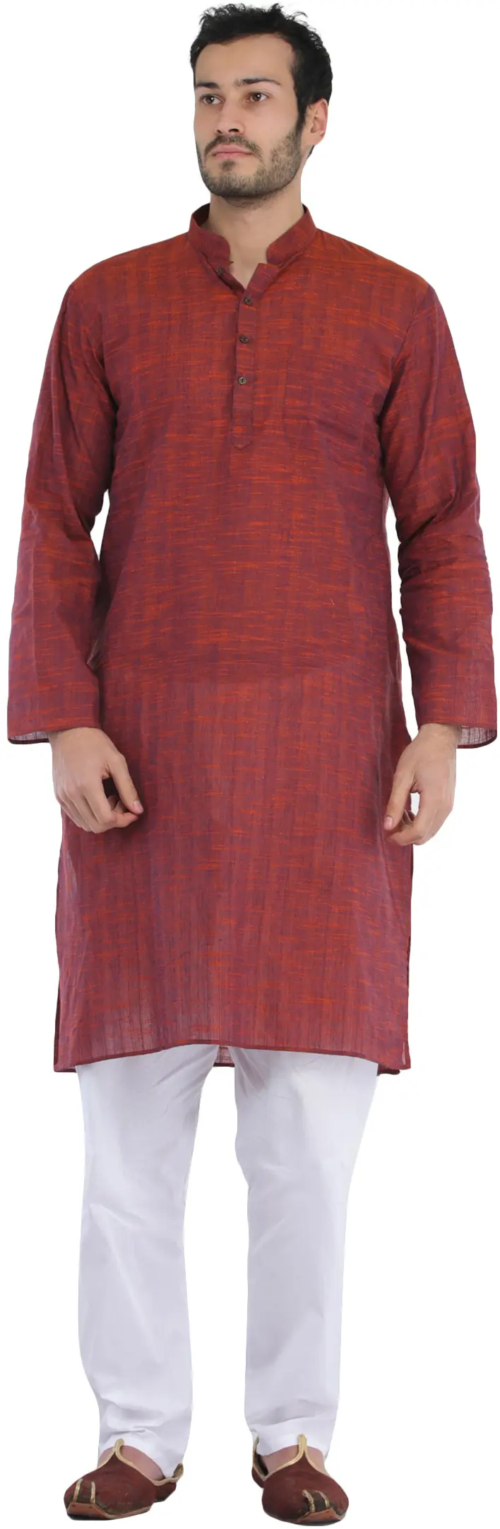 Casual Kurta Pajama Set with Straight Stitch