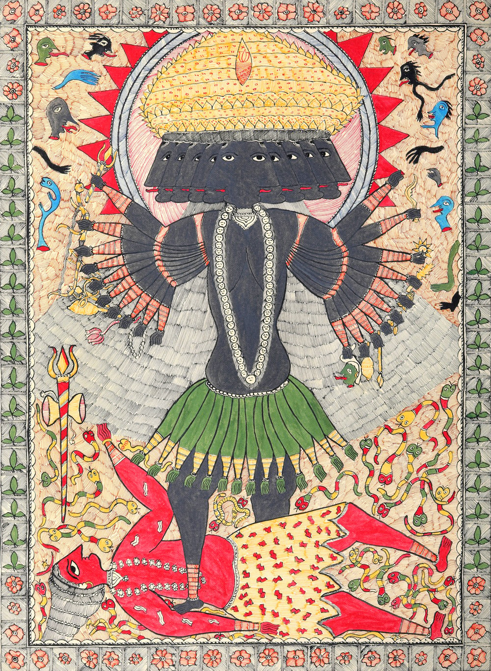 Mahakali - The Cosmic Form of Goddess Kali | Exotic India Art