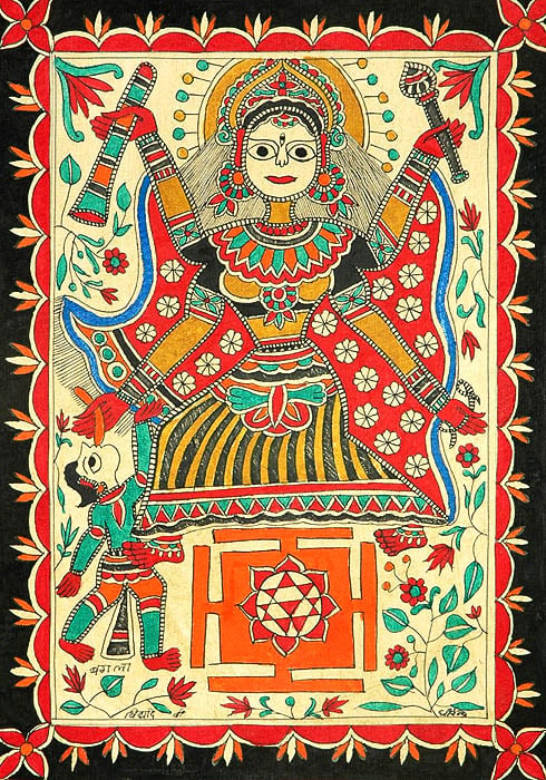Mahavidya Goddess Bagalamukhi | Exotic India Art