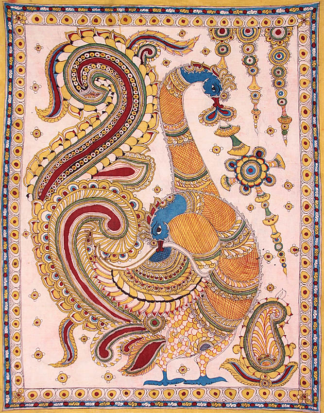 Peacock Pair | Exotic India Art