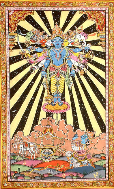 The Cosmic Form of Krishna (Vishvarupa from the Bhagavad Gita)
