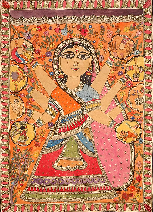 The Hardworking Devi of the Household | Exotic India Art