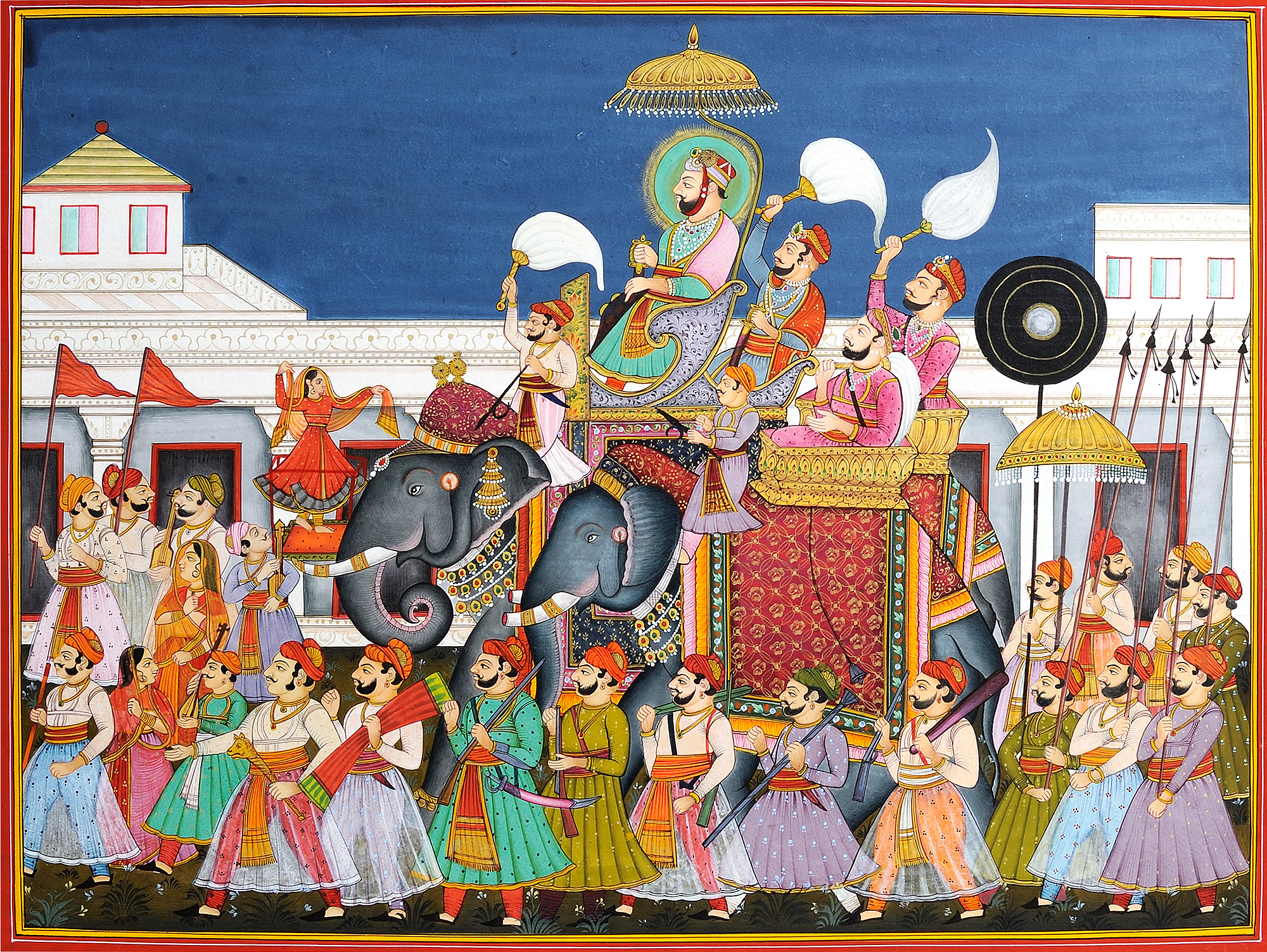 Royal Procession Exotic India Art