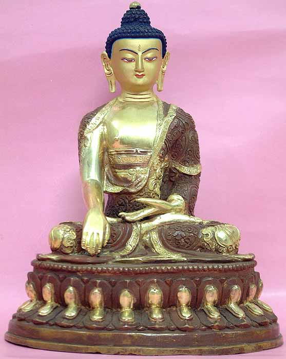 Buddha in the Earth-Touching Gesture (bhumi-sparsha mudra 