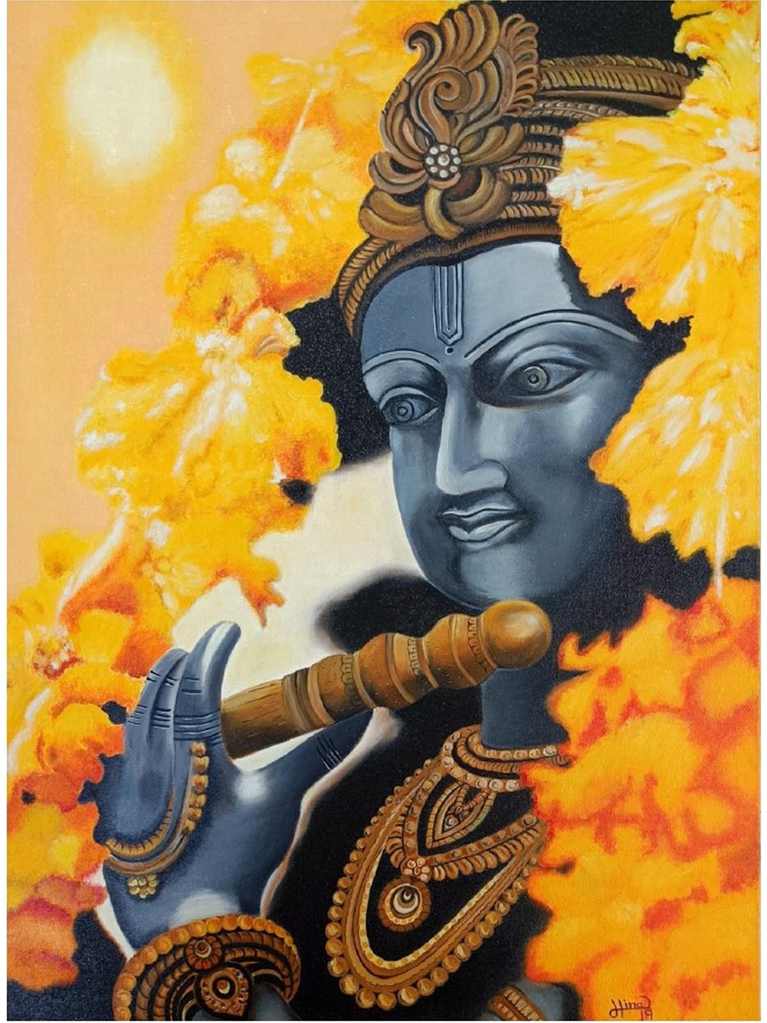 Manmohana Krishna | Painting By Hina Sudhir Mahuvagara | Exotic India Art