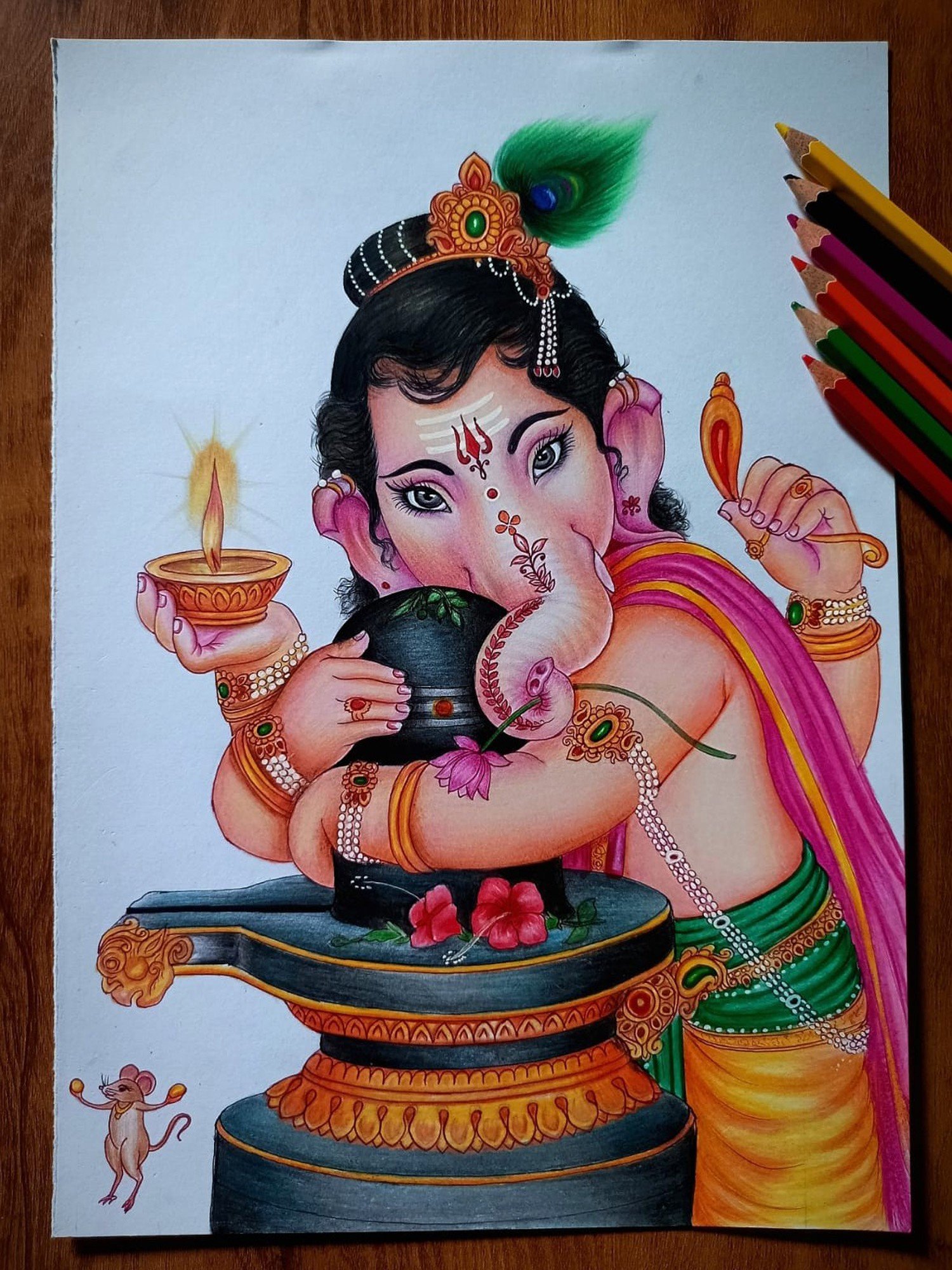Shivling drawing with Pencil colour By-@sapna_arts12 . Like comment & share  😀 . #reels #shorts #mahadev #shiva #shivling #omnamahshiv... | Instagram