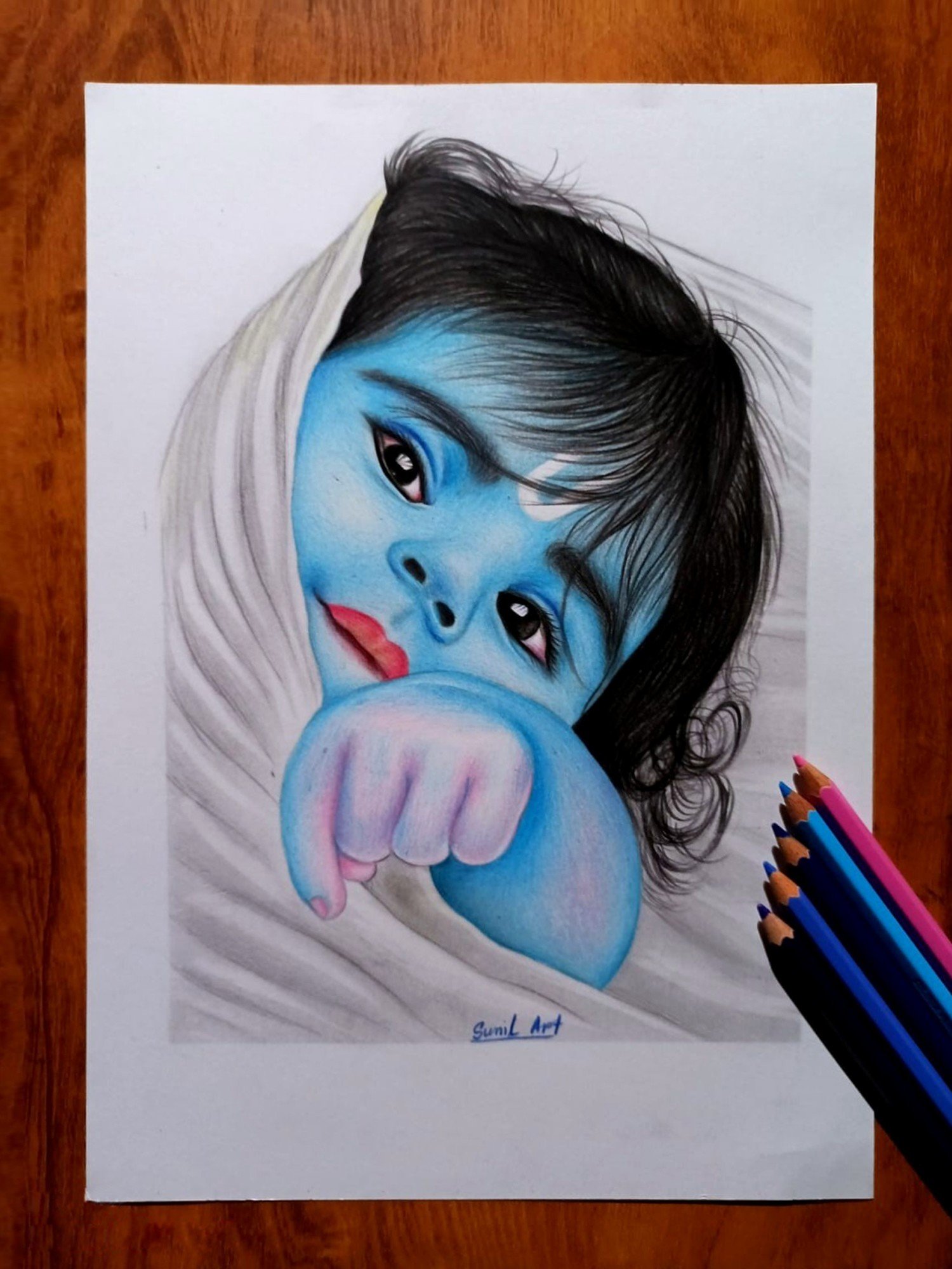 How to Draw Little Krishna || Pencil Sketch - YouTube-saigonsouth.com.vn
