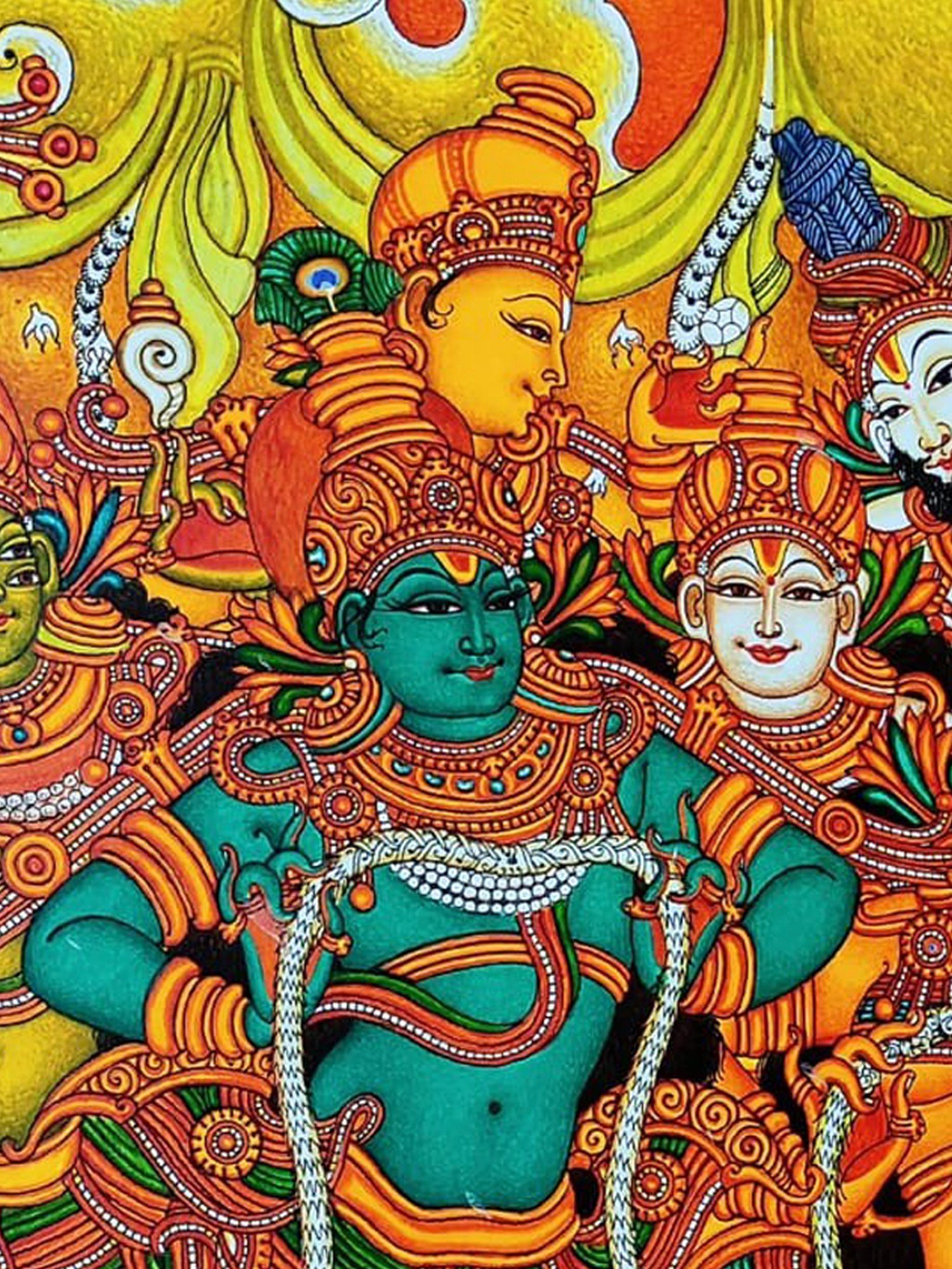 Rukmini Swayamvaram | Kerala Mural Painting by Vishnu Shreedhar ...