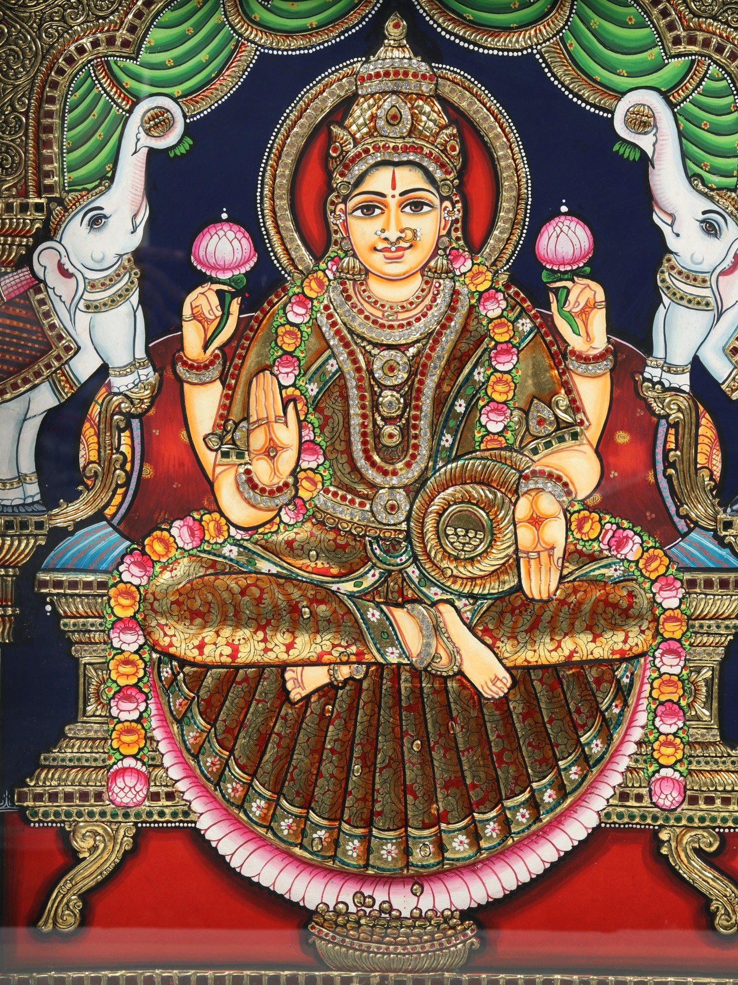 Lord Tirupati Balaji (Venkateshvara) with Goddess Gajalakshmi ...