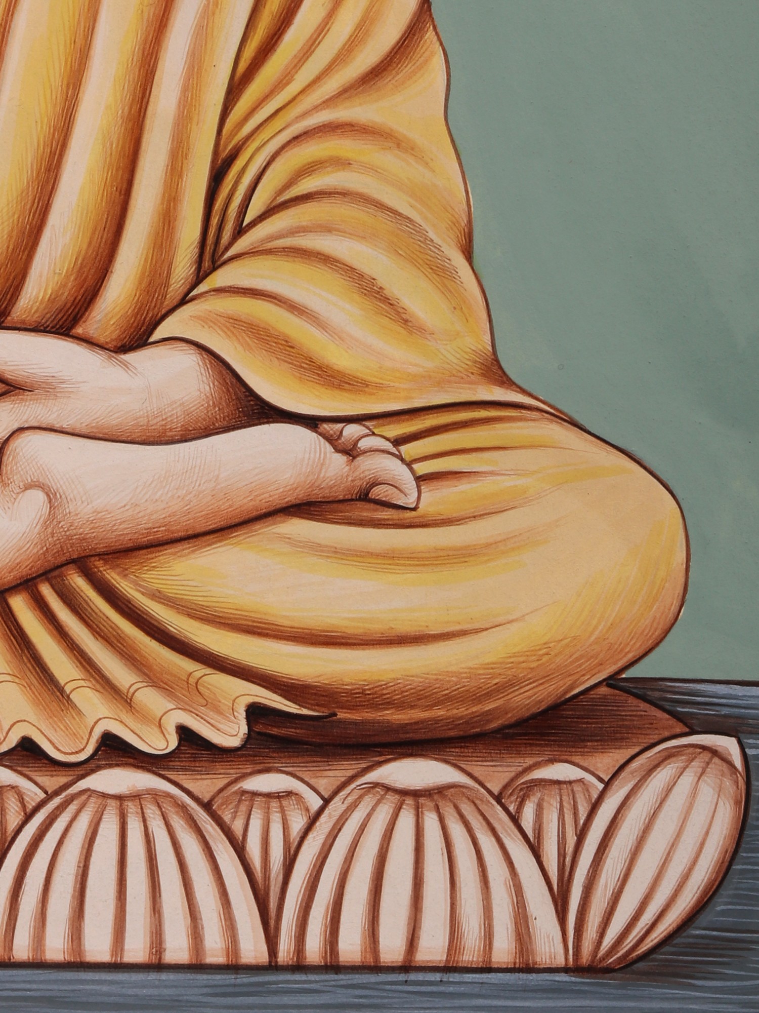 Realizing Nirvana (Pang Sai Yati) The Tuesday Buddha image is lying on his  right side, head resting on his arm, toes even Stock Vector | Adobe Stock