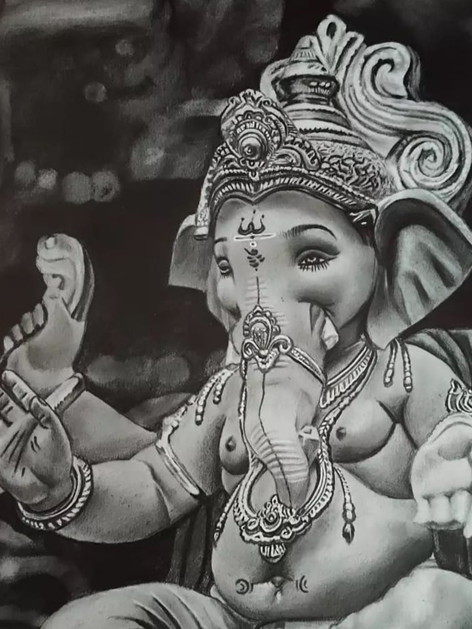 Old work Totally customize Tittle - lord Ganesha Medium - Pencil drawing  Artwork by - JAYES… | Ganesh art paintings, Art drawings sketches simple, Ganesha  sketch