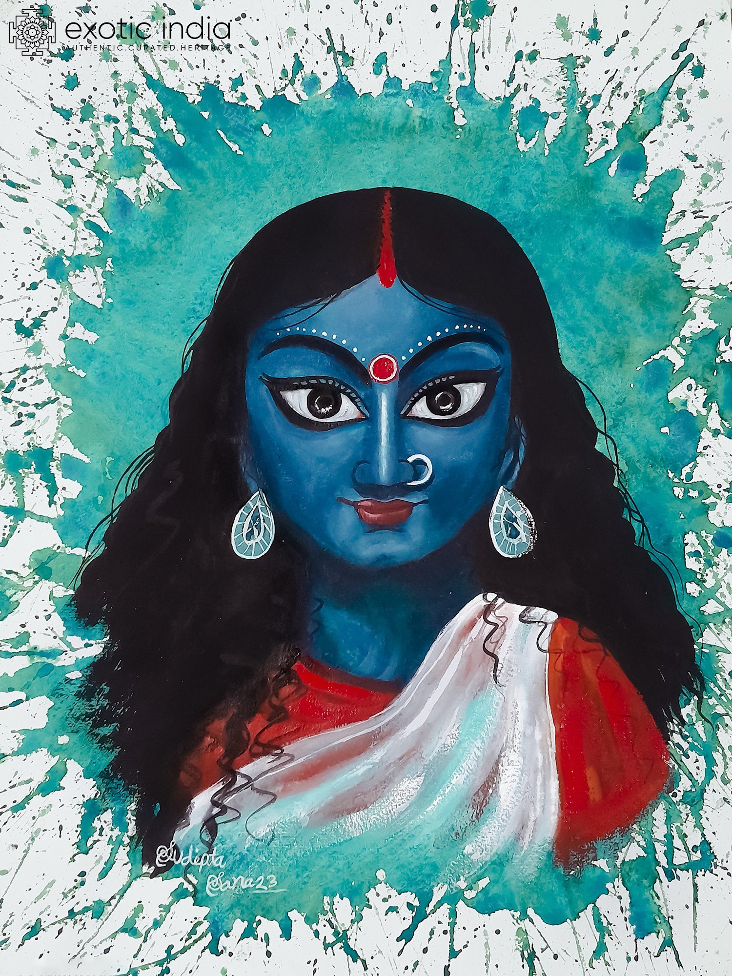 Kali puja painting | Art drawings beautiful, Oil pastel drawings easy,  Meaningful paintings