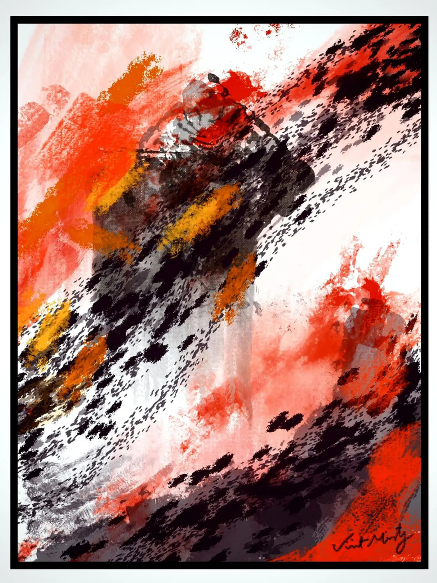 絵画 Acrylic Paint (Abstract Painting) Battle Won Abstract Painting | Acrylic On Canvas | By Vinit Pravin