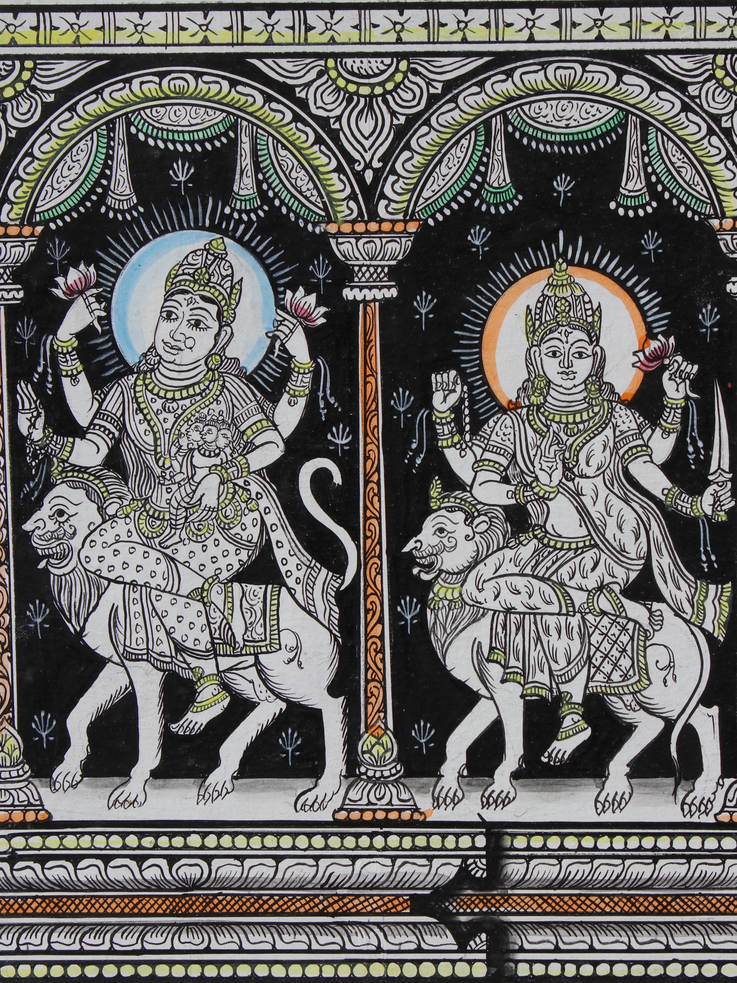 Navadurga - Nine Forms of Goddess Durga | Pattachitra Painting | Exotic ...