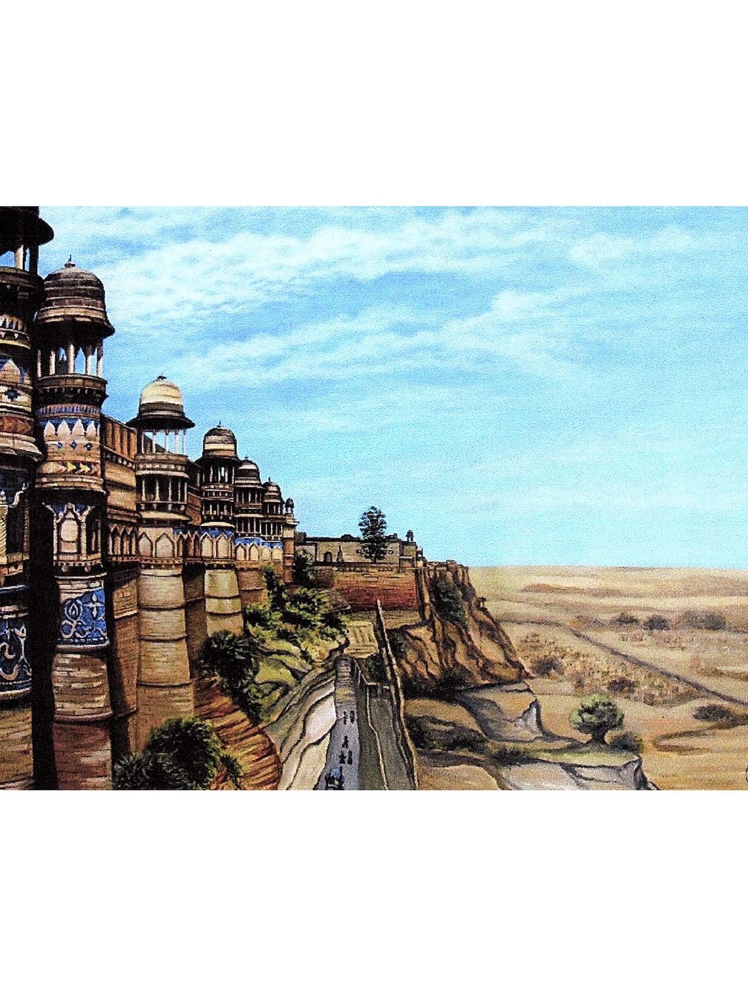 Chittorgarh Fort From Rajasthan | Aesthetic Art | Achintya Hazra | Exotic  India Art