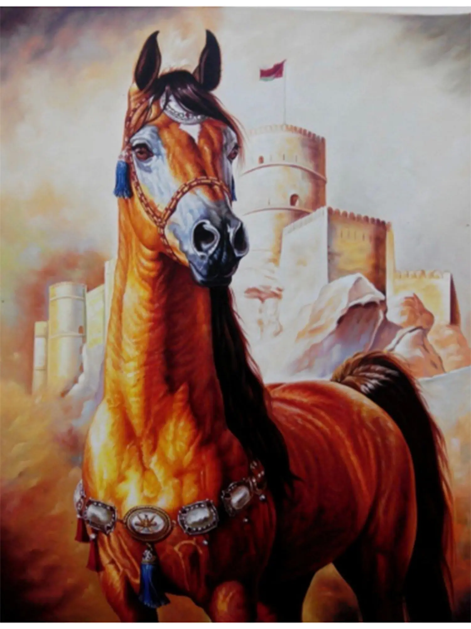 HORSE 油絵アート Beautiful Horse | Oil On Canvas | By Jai Prakash Verma | Exotic