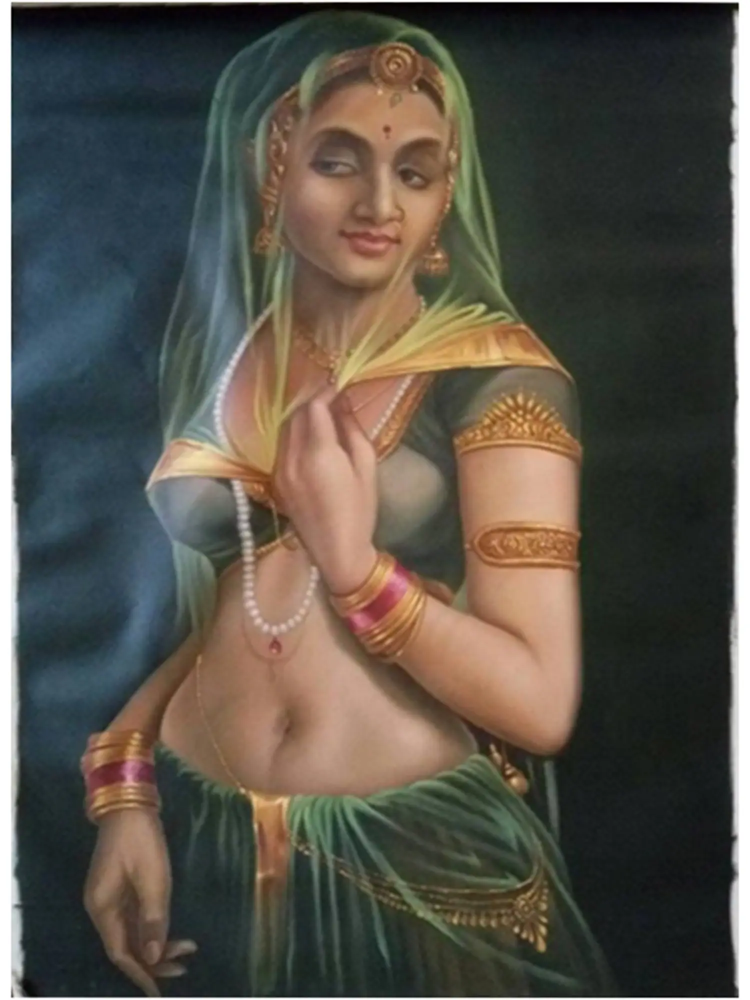 Maharashtrian Lady | Oil On Canvas | By Jai Prakash Verma | Exotic