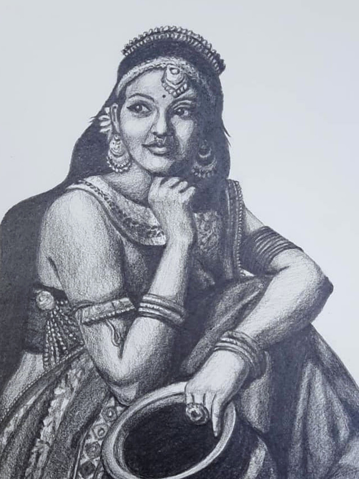 Drawing of an Indian Woman