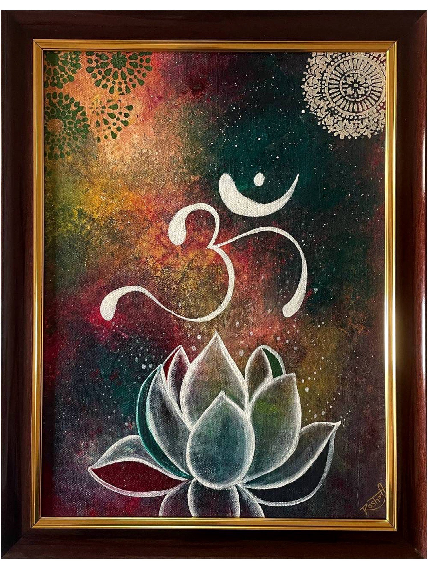 Spiritual Mini Canvas Painting Bundle (Pack Of 9) - Shrut Gyan