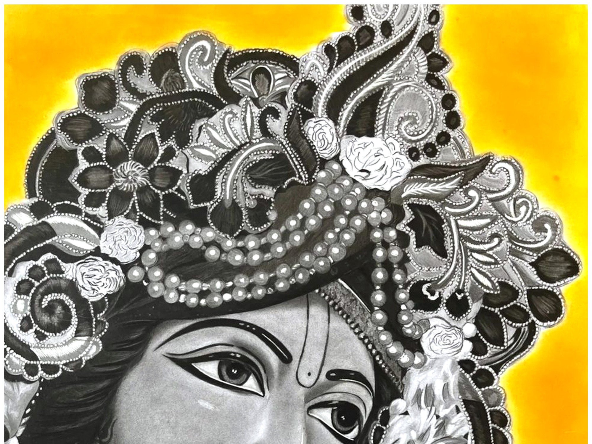 How To Draw Shri Krishna Sketch || #Krishna#krishnadrawing #bhakti #shorts  #viral 💕💕💕💕 - YouTube