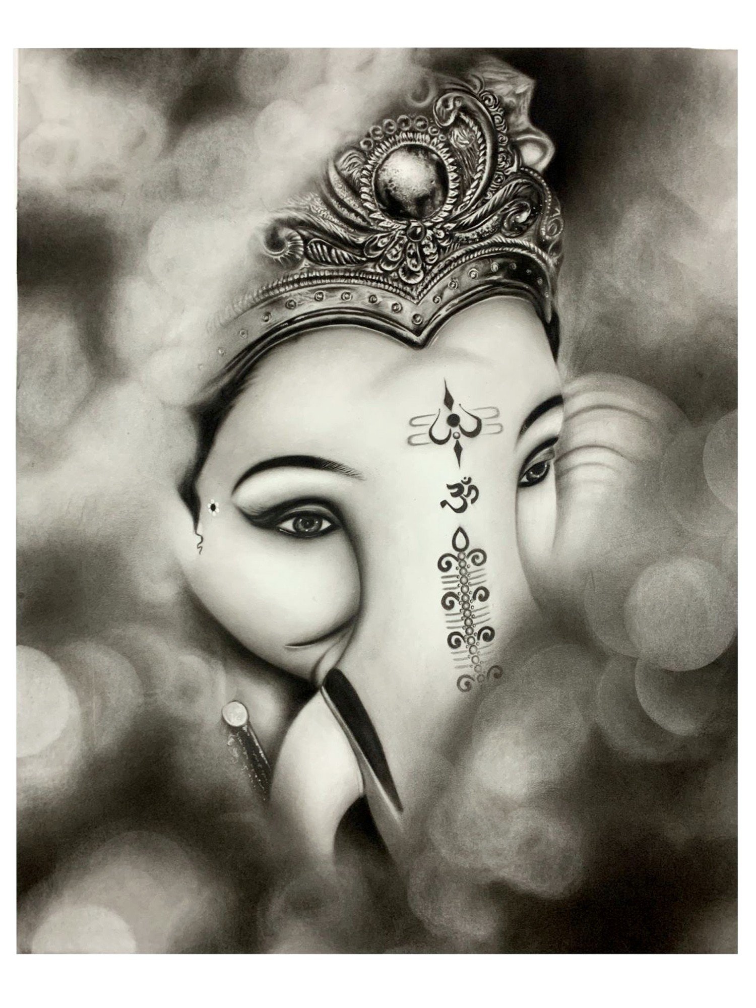 Buy A Ganesha Painting 3344 Digital Sketches Online at Best Prices by Top  World Artist.