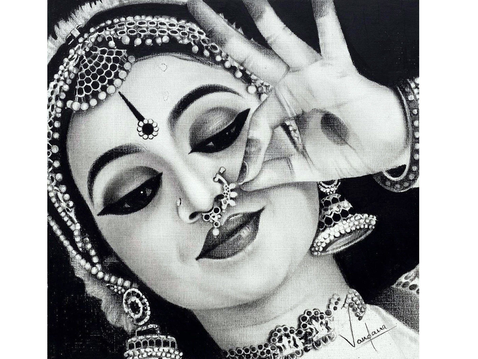 How to draw classical dance pose // girl drawing // pencil art //  Bharatanatyam - YouTube
