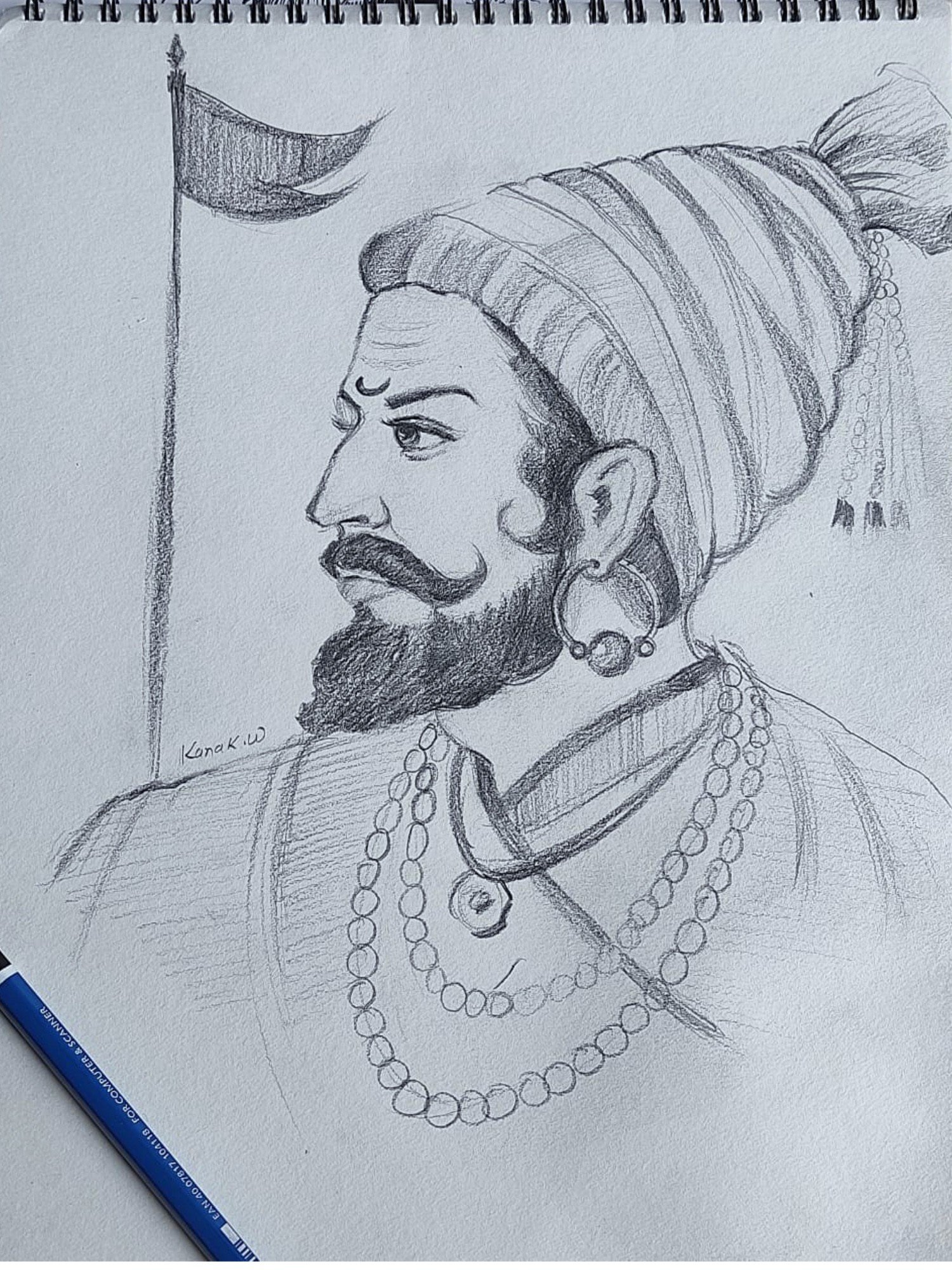 How To Draw Shivaji Maharaj Face With Pencil || Chhatrapati Shivaji Maharaj  Drawing - YouTube