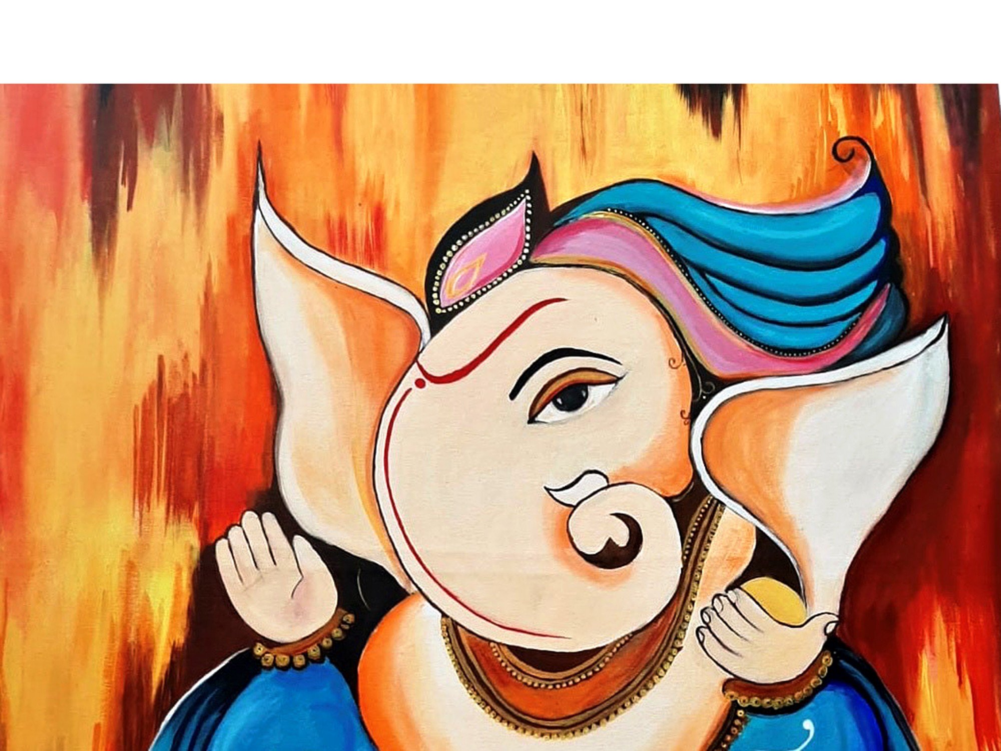 ganesha water color painting - Clip Art Library