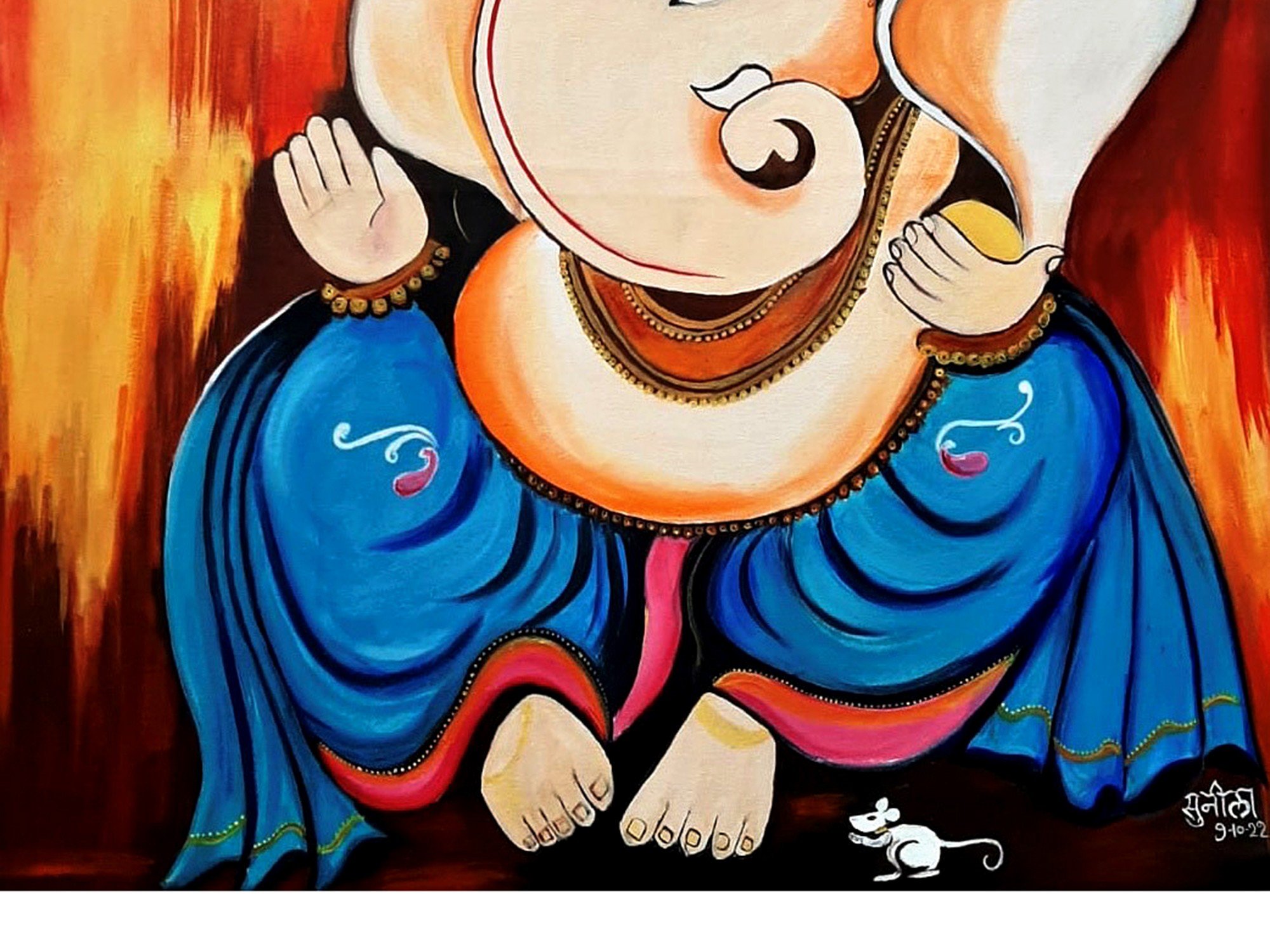 YouTube YouTube Ganpati drawings and color.. Simple Ganpati drawing with  step by step explana… | Drawing classes for kids, Drawing videos for kids,  Drawing for kids
