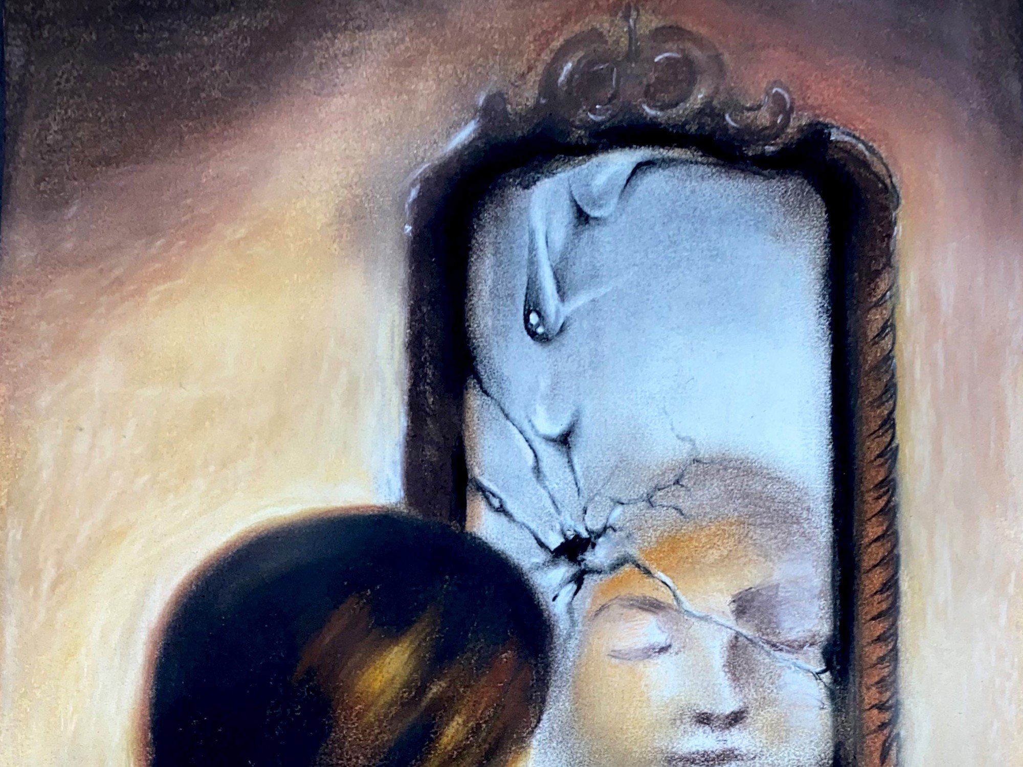 Girl In The Mirror Painting Painting By Yogyata Gadia Exotic India Art