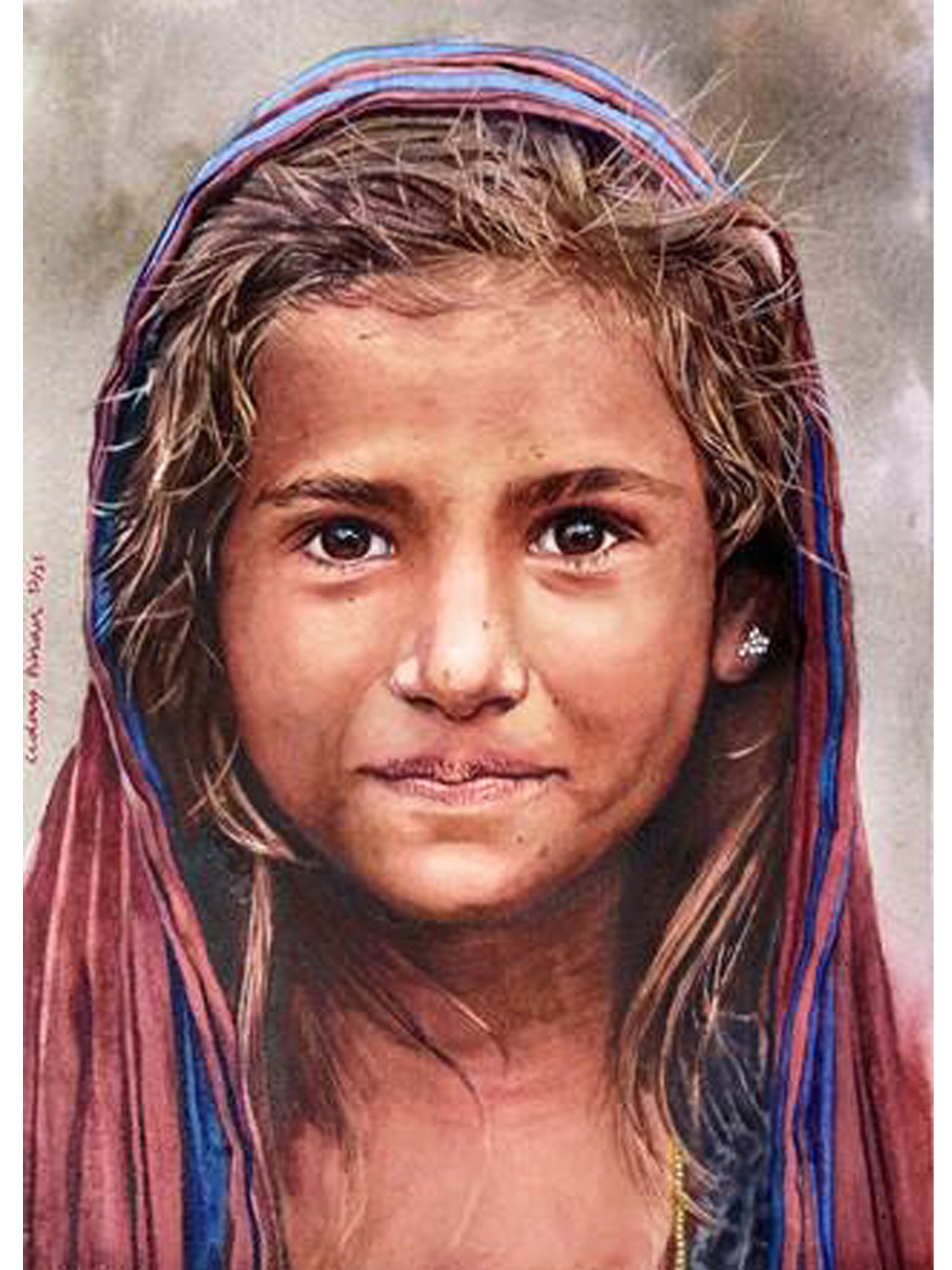 Little Banjara Girl | Watercolour On Paper | Exotic India Art