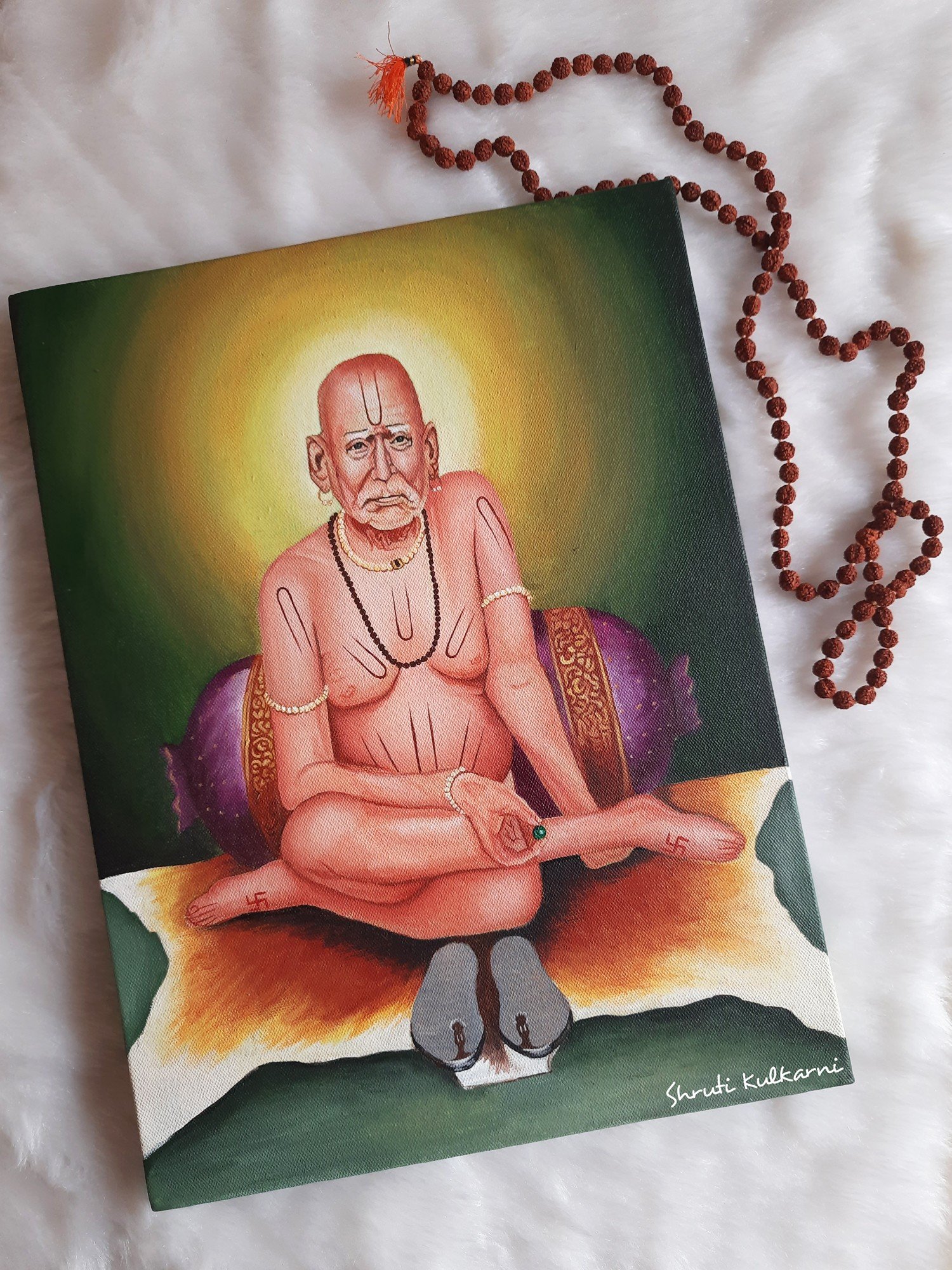 Shri Swami Samarth  Painting by Shruti Kulkarni  Exotic India Art