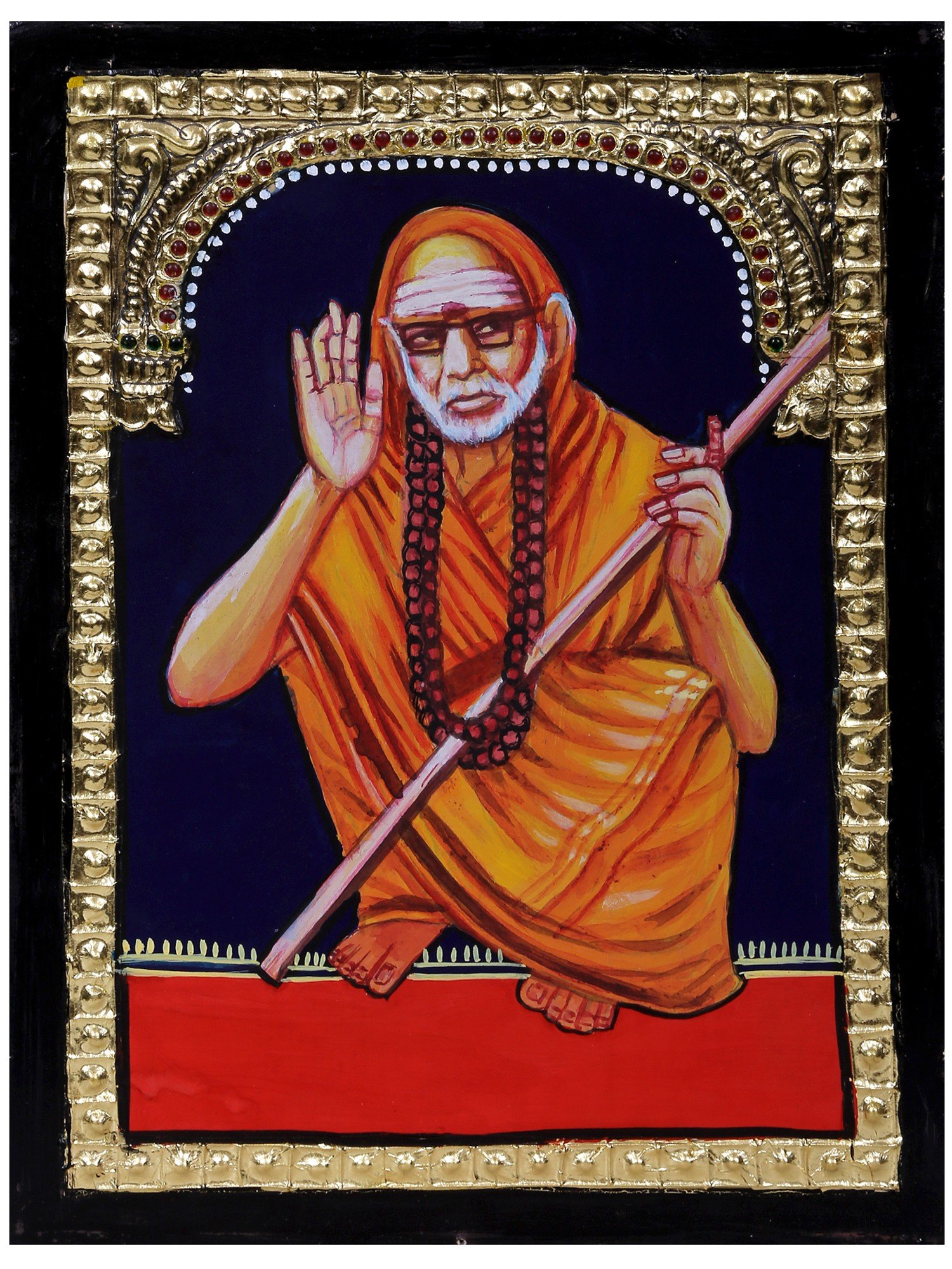 Kanchi Maha Periyava | Traditional Colors with 24 Karat Gold | With ...