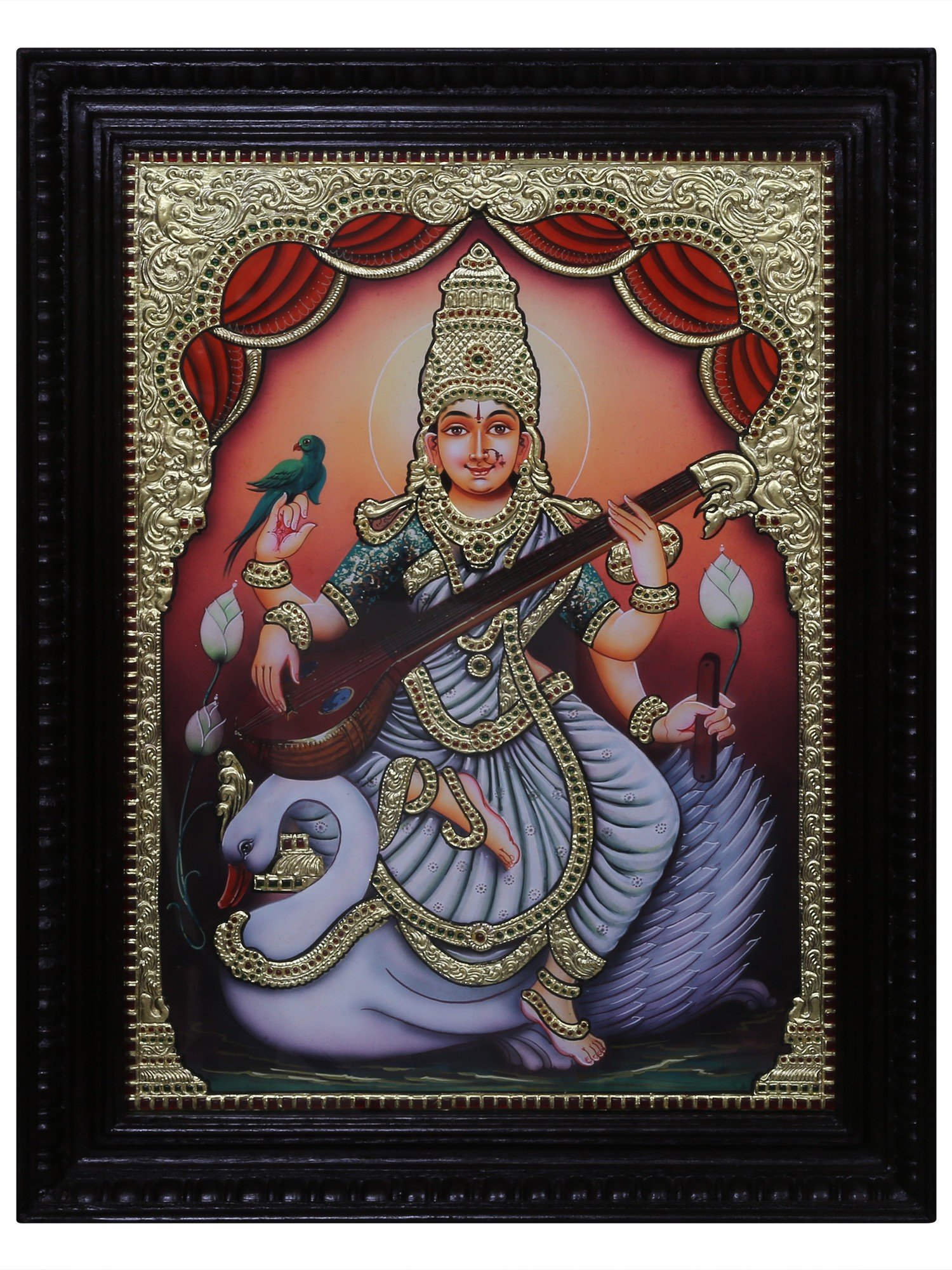 Goddess of Wisdom Music Art and Knowledge Maa Saraswati Stock Vector   Illustration of drawing celebration 170210385