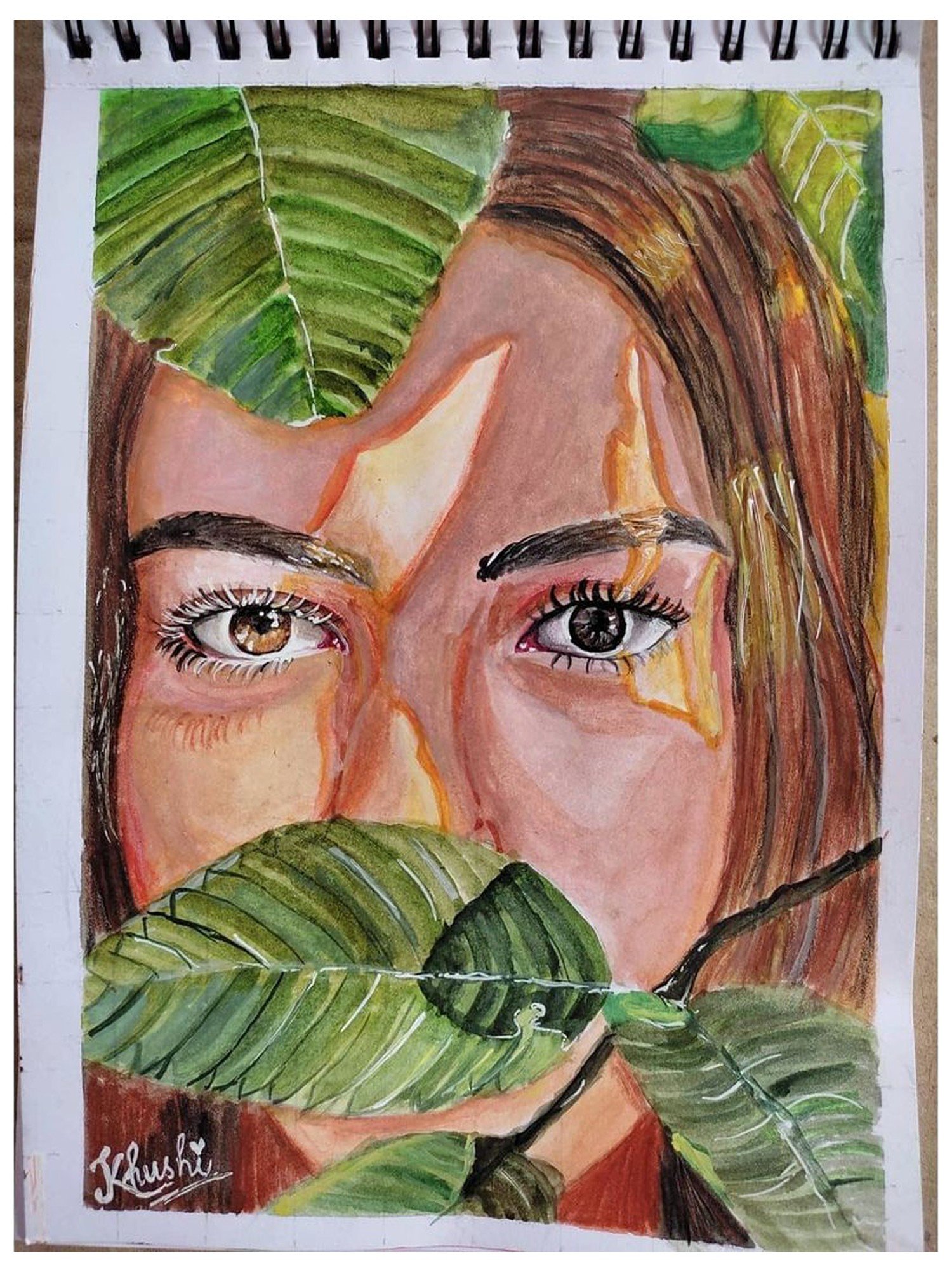 nature portrait painting