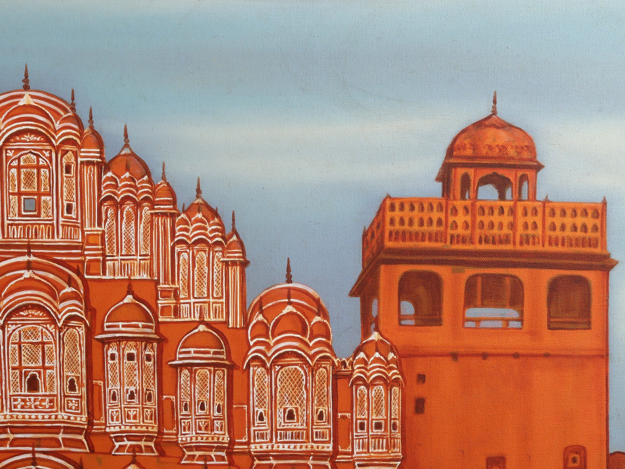 Historical Icon Jaipur City Hawa Mahal Stock Illustration  Download Image  Now  Jaipur Hawa Mahal Fort  iStock