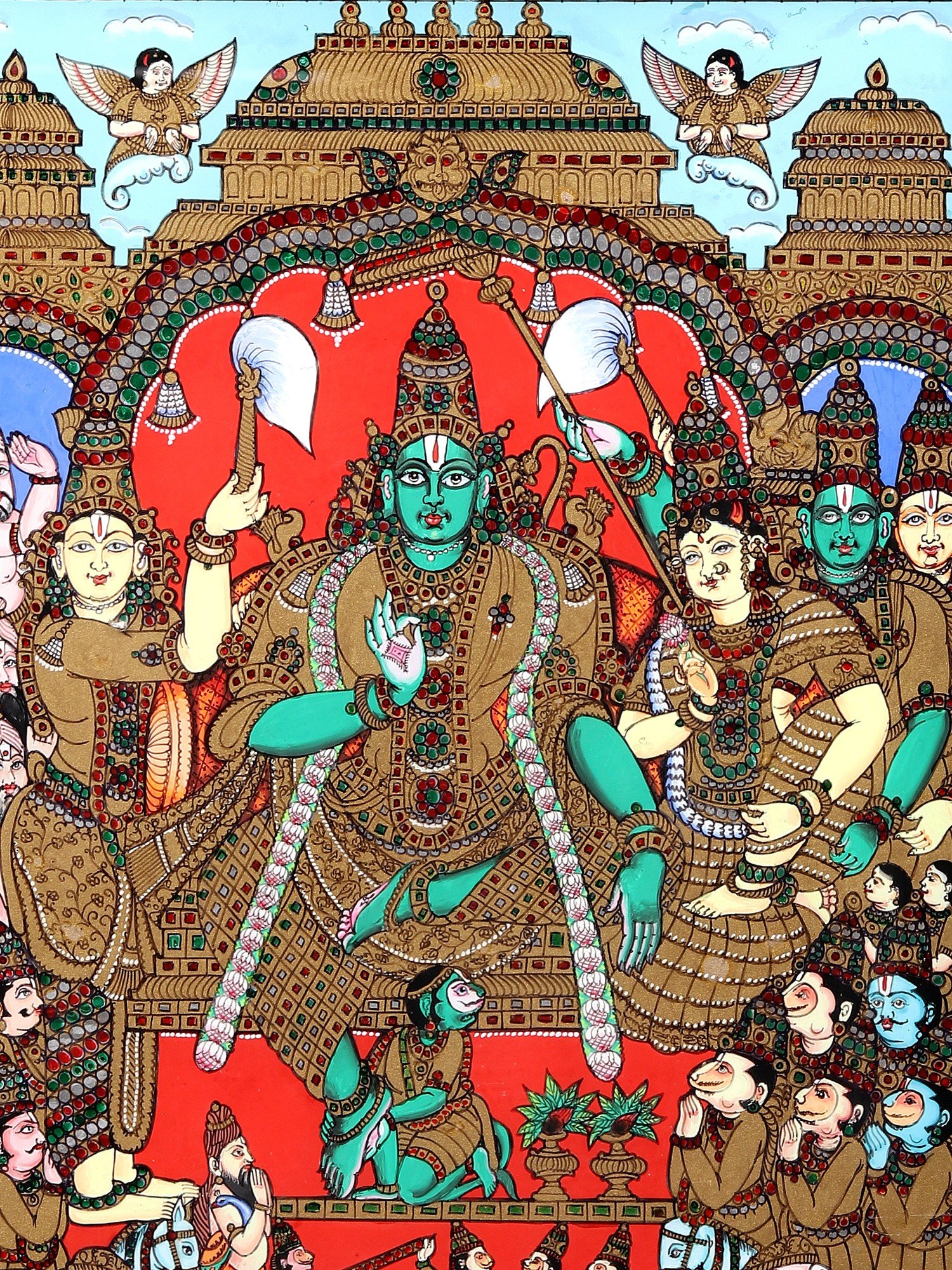 Garuda Photos : Sri Rama Pattabhishekam Ram Pattabishagam / Shri Ram Darbar  Photo Frame / Sri Ram Parivar / Ram Pattabhishekam / Sita Rama  Pattabhishekam Photo / Sita Ramula Kalyanam Photo /