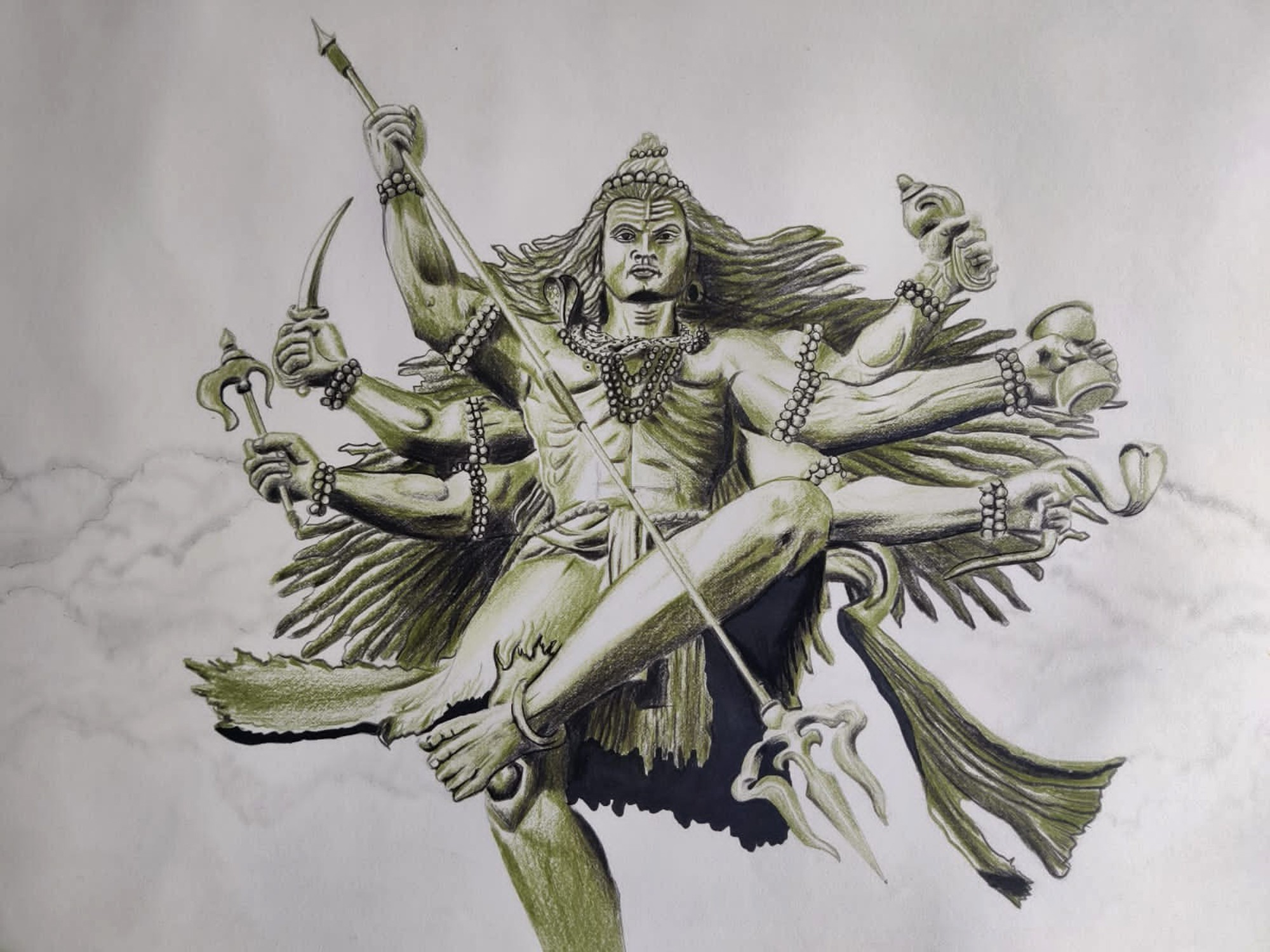 Lord Shiva Pencil Drawing😇 : r/pencilart