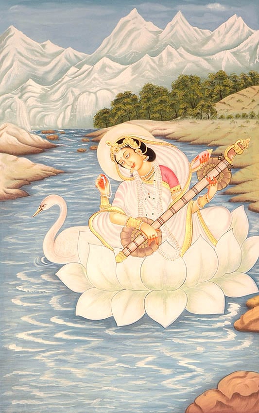 Goddess Saraswati | Exotic India Art