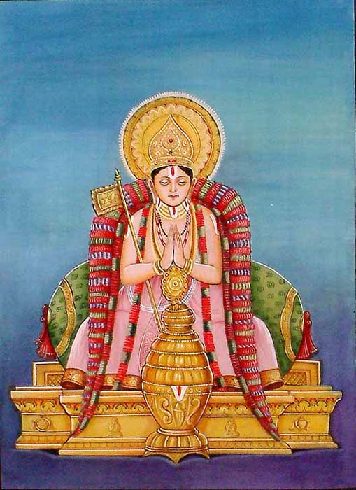 Sriperumbudur Ramanujar Painting - Artwork by Thiyagarajan K - Art - Spenowr
