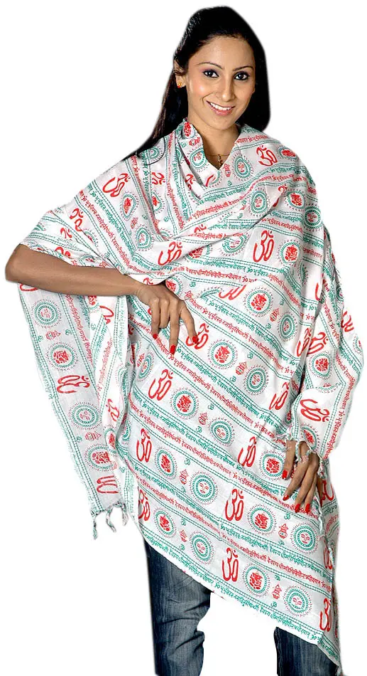 Gayatri Mantra Prayer Shawl