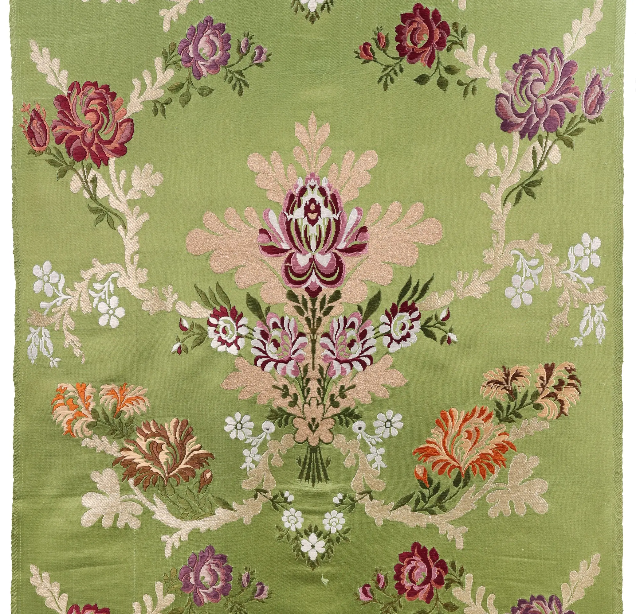 Pale-Green Tibetan Lotus Brocade