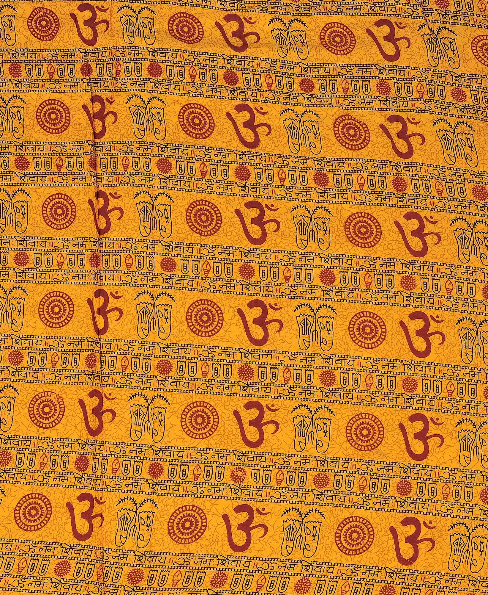 Sanatan Dharma Fabric with Printed Om