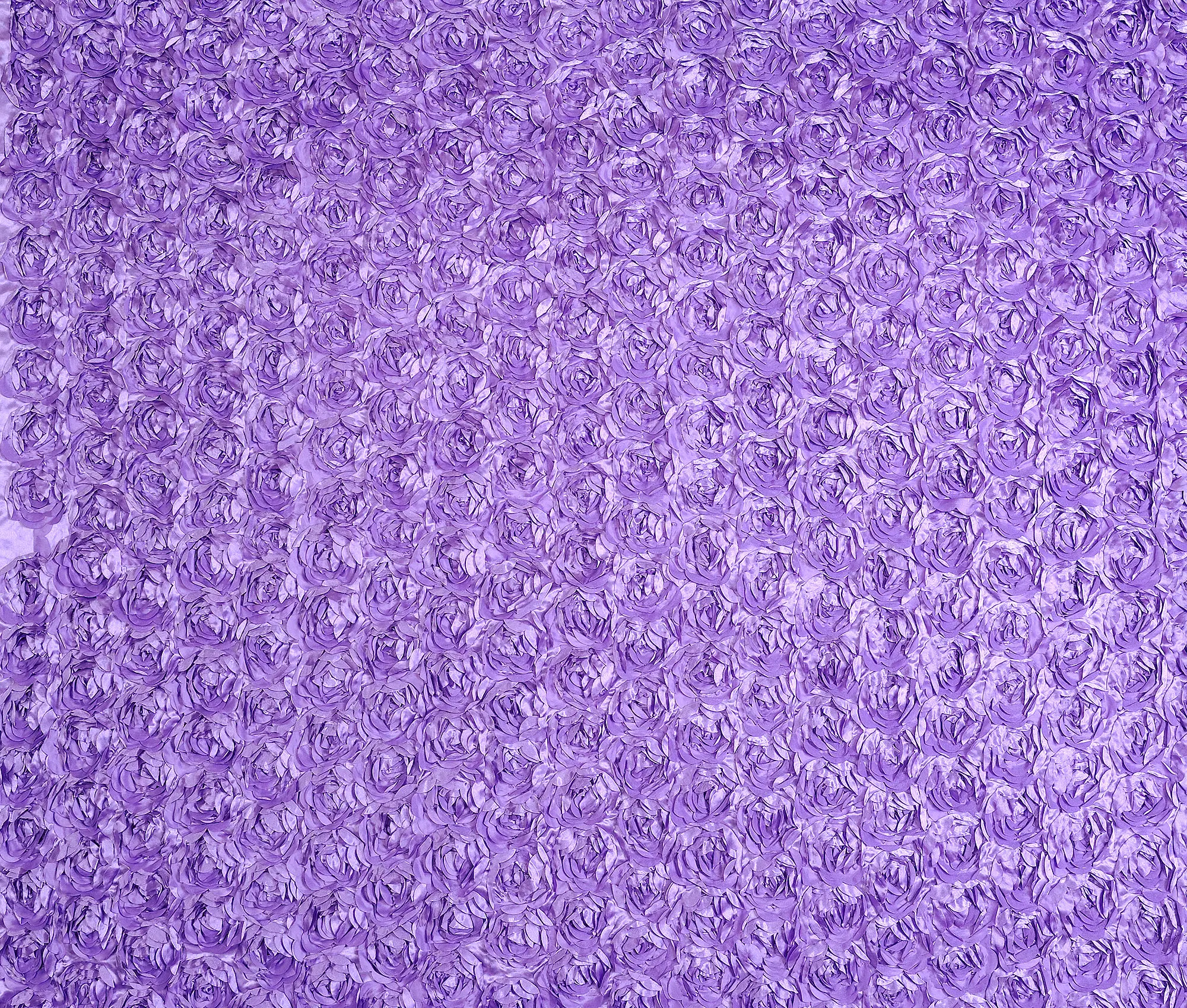Fabric with Applique Flowers All-Over