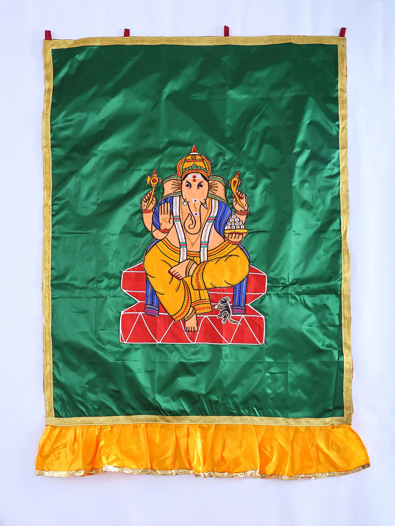 Lord Ganesha Auspicious Temple Curtain
