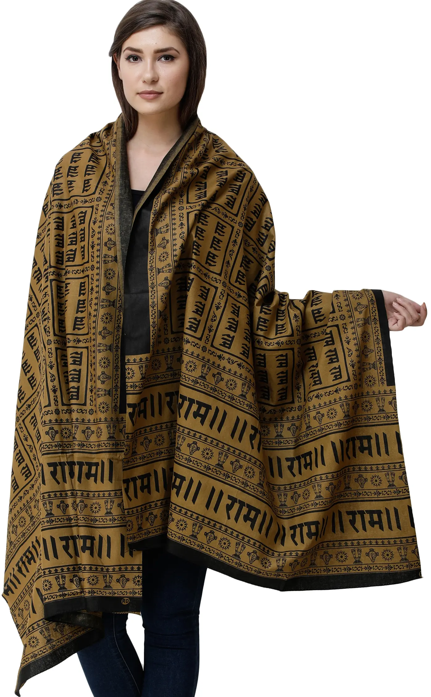 Lord Ram Mantra Prayer Shawl from Kashi