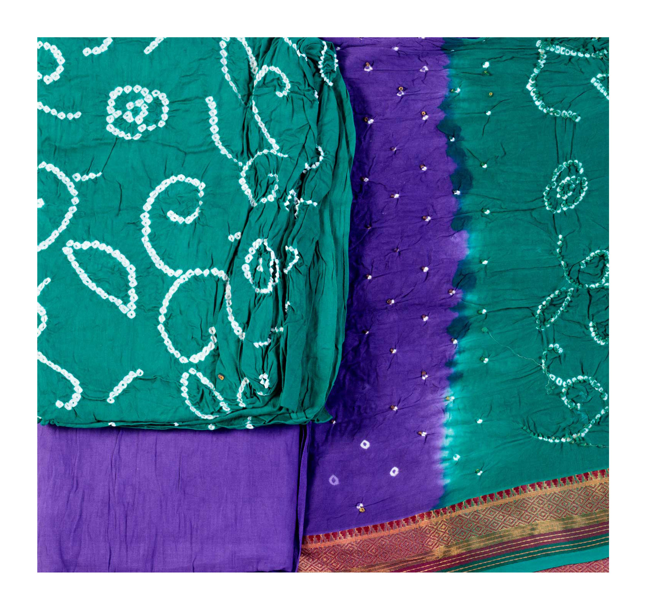 patterns for bandhani salwar kameez